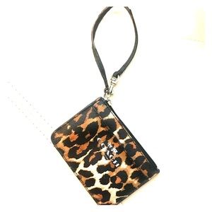 Leopard Coach Coin Purse